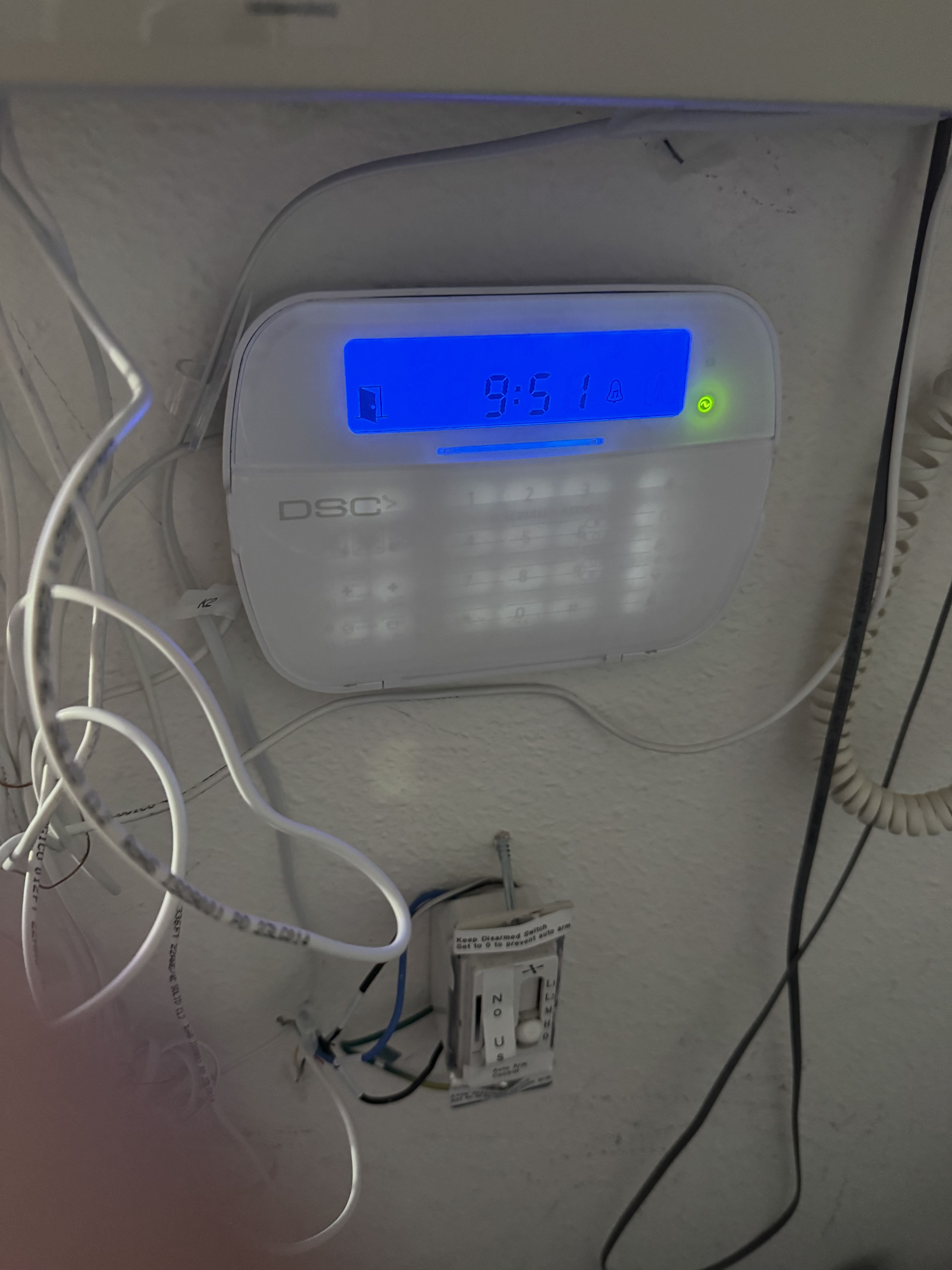 Closet Security System Keypad